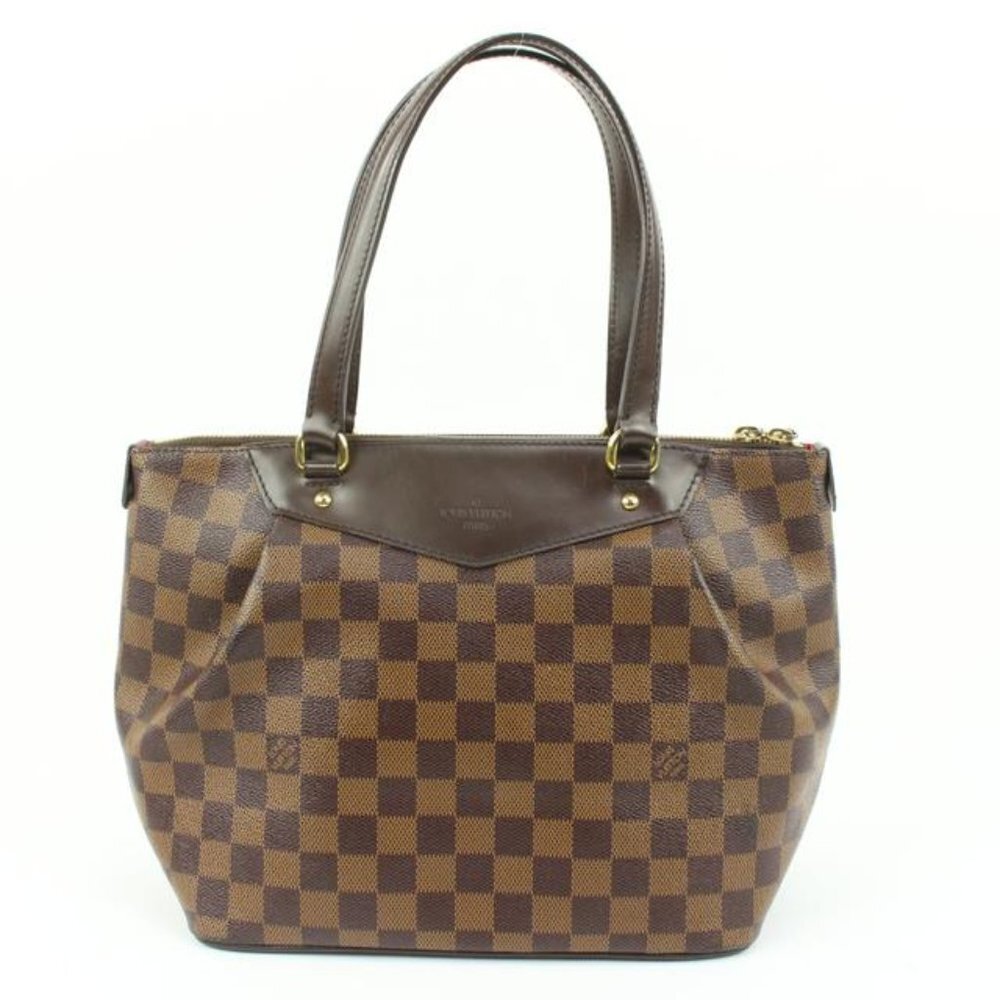 Louis Vuitton Discontinued Damier Ebene Westminster PM Zip Tote Bag s27lv4